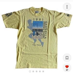 Vintage 1991 Gasparilla Tampa Florida Running Marathon T-shirt